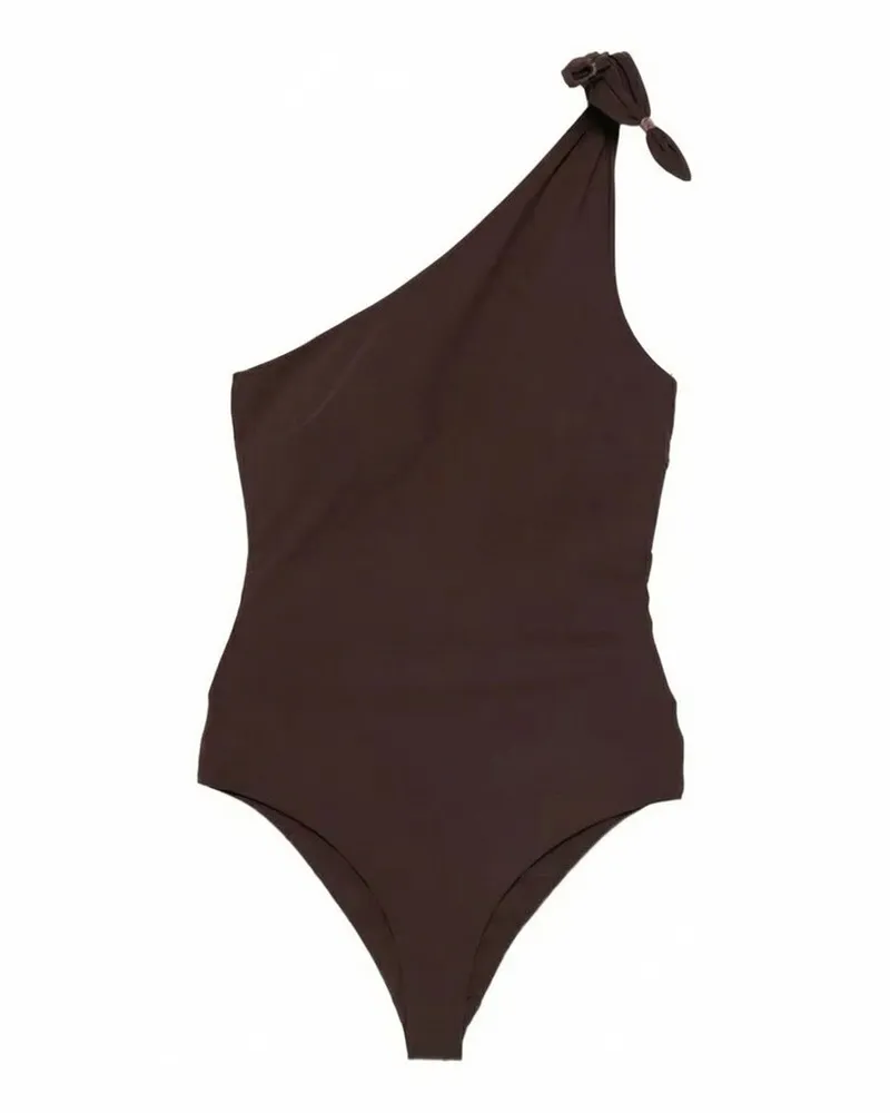 Brunello Cucinelli One Piece Swimsuit Brown