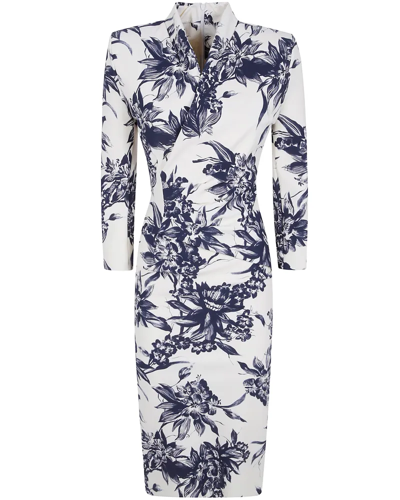 Chiara Boni Dress Zip Print "Demei White