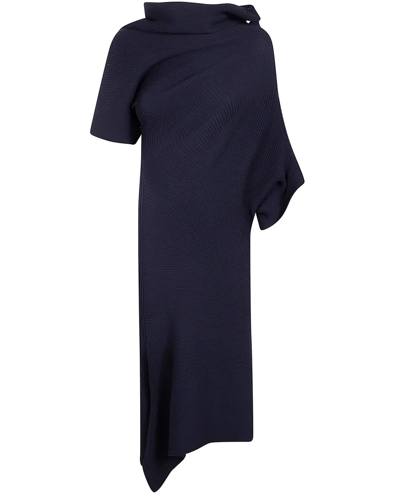 Issey Miyake Life Form" Volume Midi Dress Black