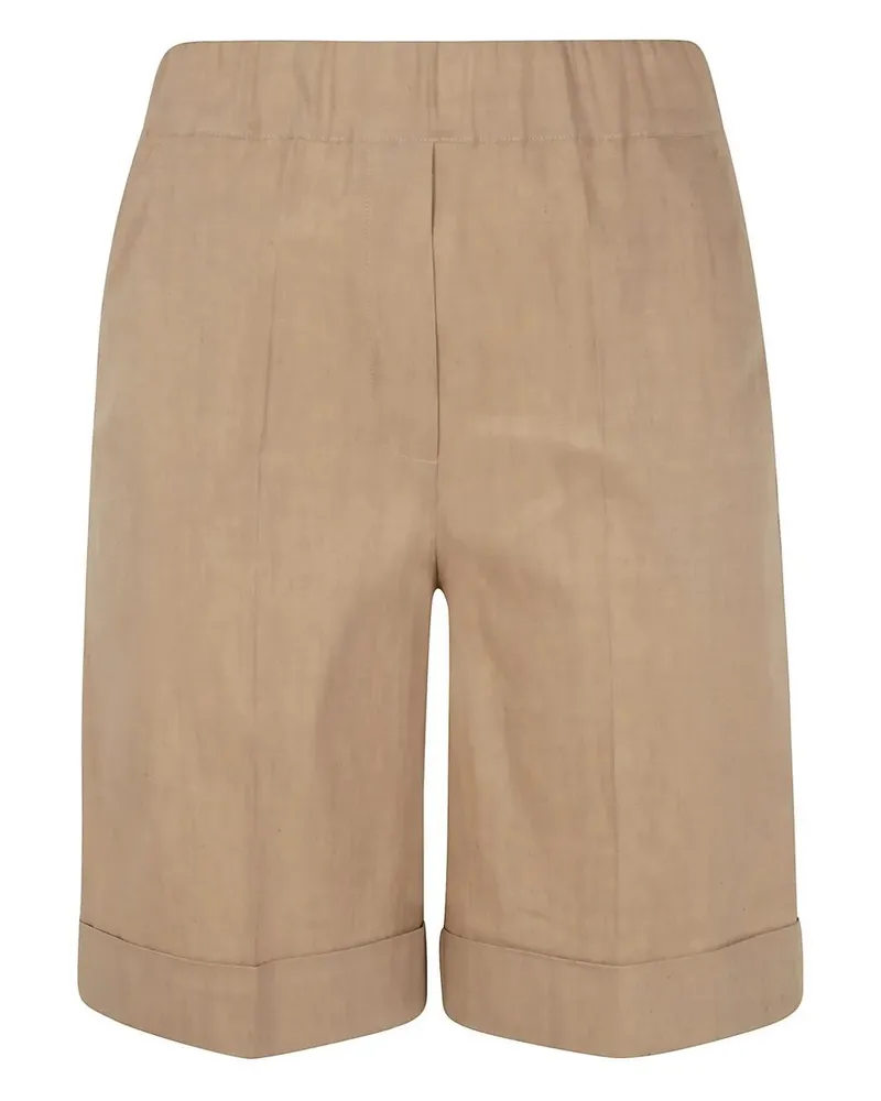 D.EXTERIOR D. EXTERIOR Linen Stretch Delave Shorts Beige