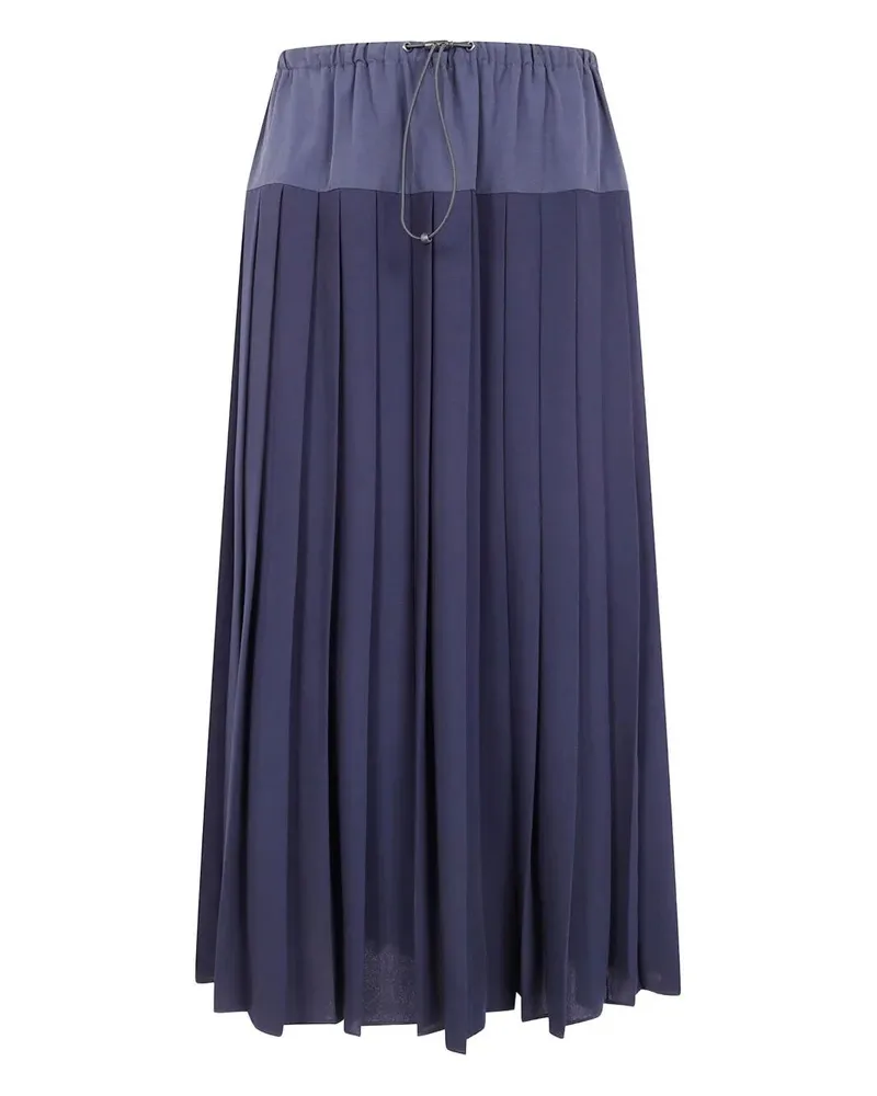 ASPESI Mod.2277" Pleated Tecno Skirt Blue