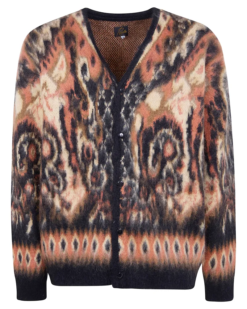 NEEDLES Mohair Paisley" Cardigan Black