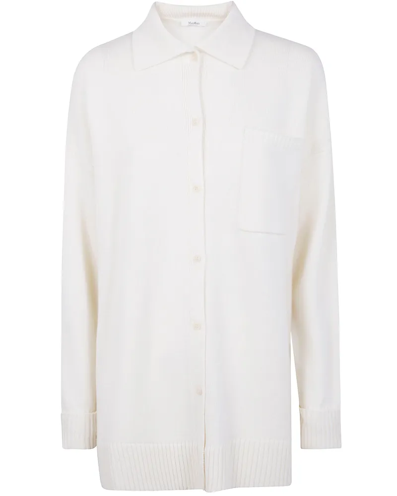 Max Mara Bull" Cashmere Polo Shirt White