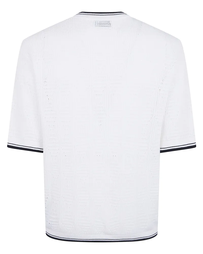 Laneus Knitted T-Shirt Man White