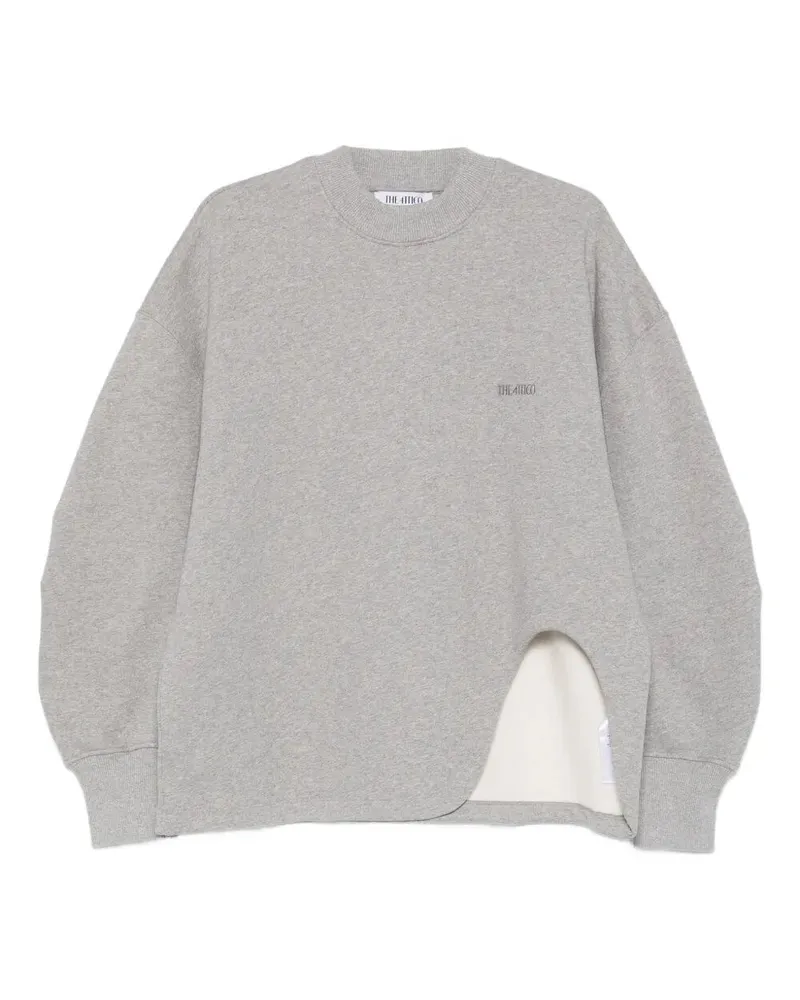 ATTICO Round Neck Sweatshirt Gray