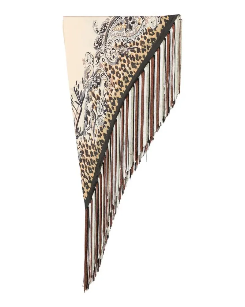 Etro Scarf Fringe "Fancy Beige Beige
