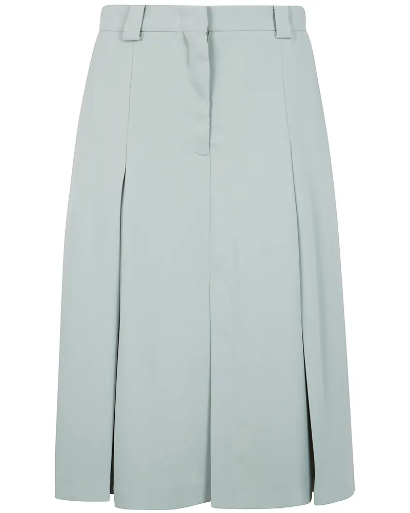 N° 21 Crepe Sable Midi Skirt Green