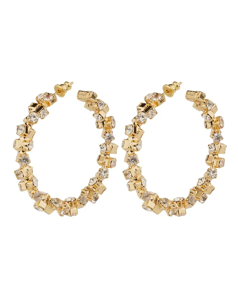 Gas Bijoux Trevise" Gold Plated And Rhinestones Earrings Metallic