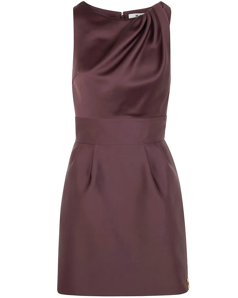 Elisabetta Franchi Mini Dress Brown