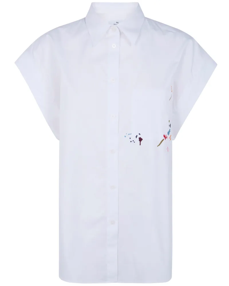 Paul Smith Embroidered Shirt White