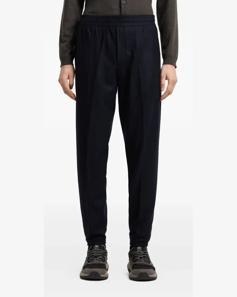 Emporio Armani Coulisse Chino Trousers Blue