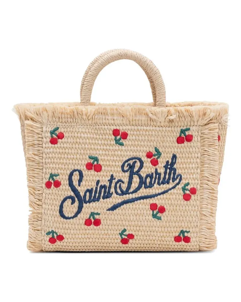 MC2 Saint Barth Vanity Mini Straw N Shopping Bag Beige