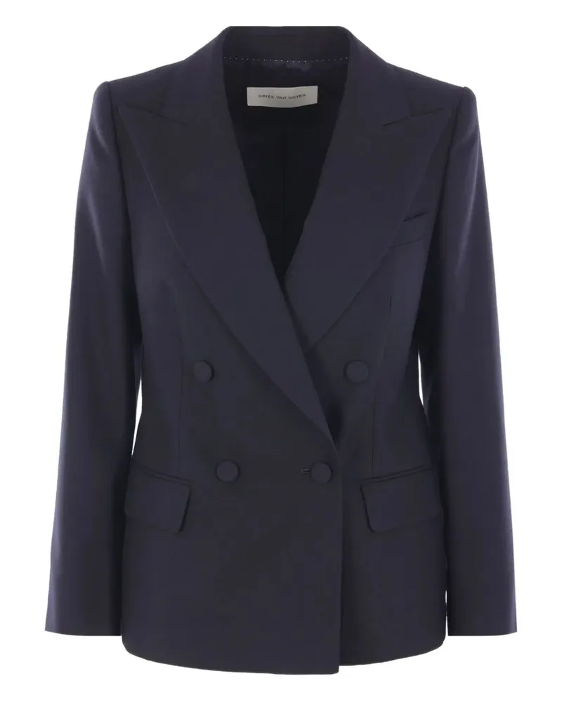 Dries van Noten Beaura Jacket Blue