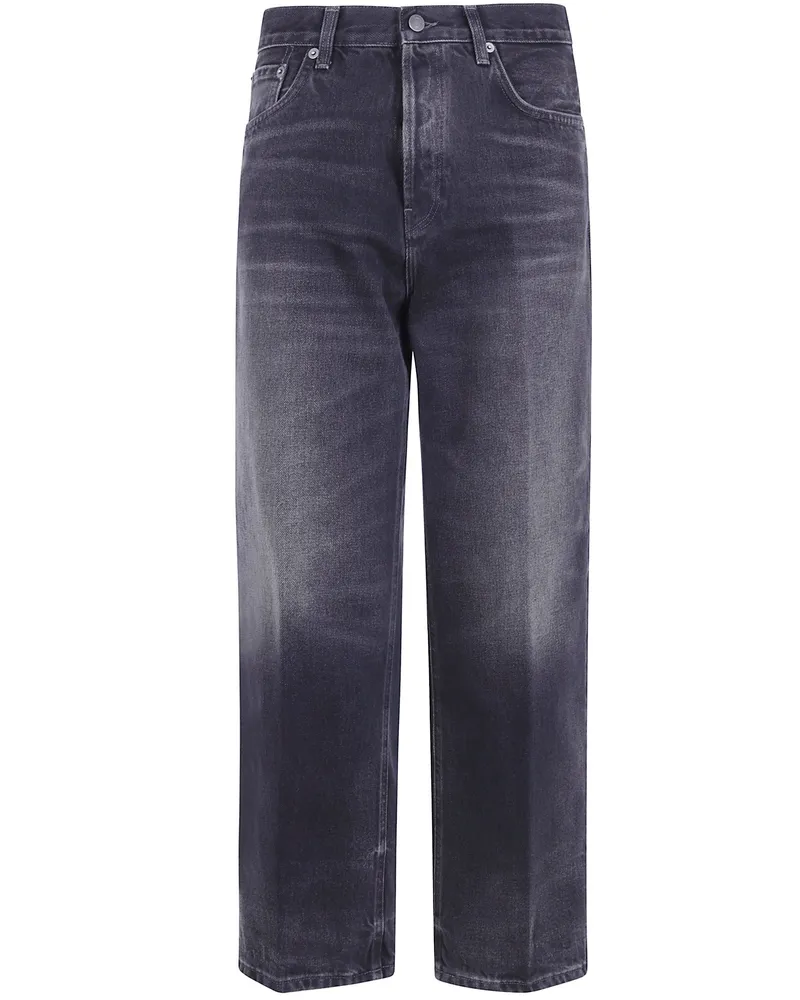 Haikure Jeans Cropped Loose "Betty Vintage Black Black