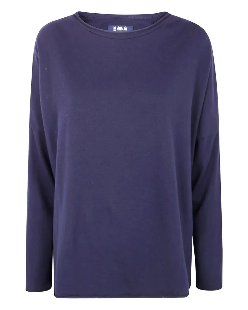 LABO.ART LABO. ART Carla Charme Round Neck Sweater Blue