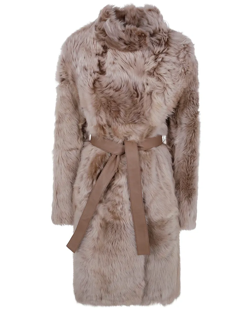 Yves Salomon Manteau 95Cm" Jacket White