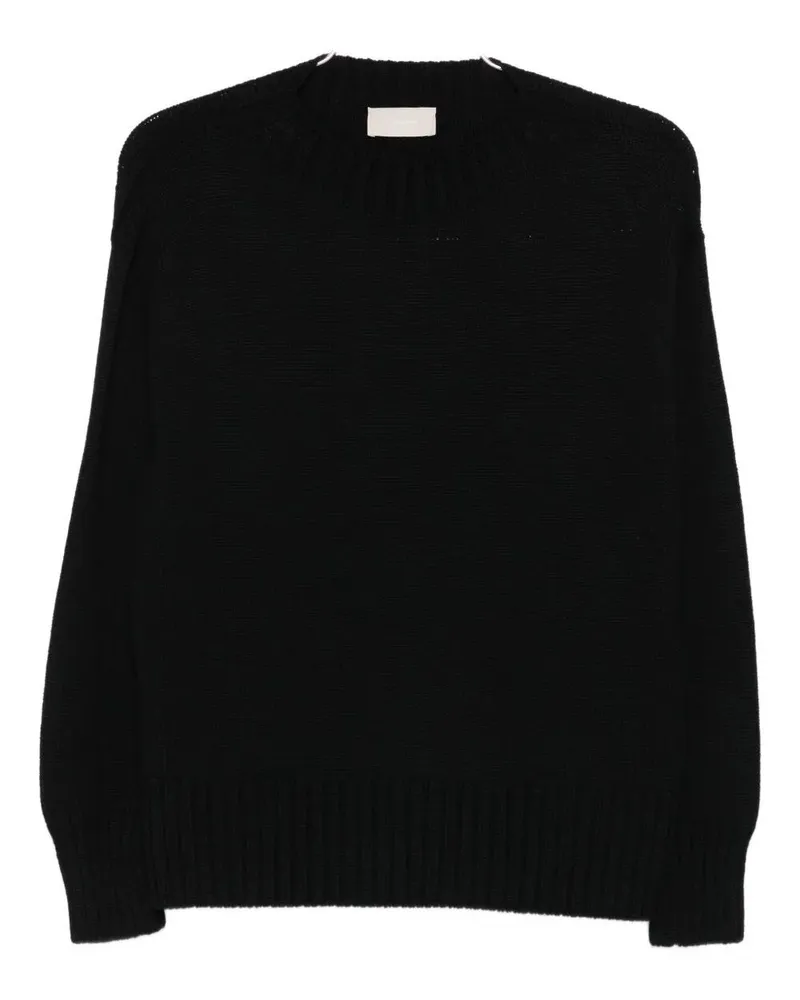 Drumohr  Long Sleeve Crew Neck Aweater Black