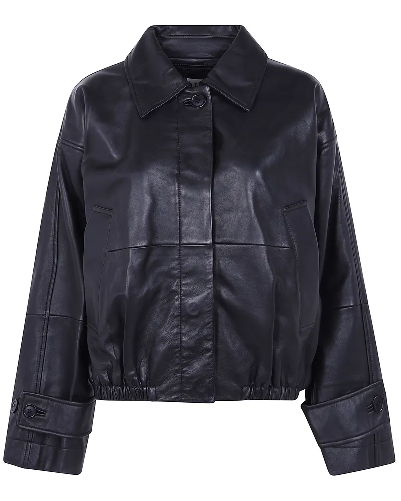 Róhe Jacket Leather Blouson Black