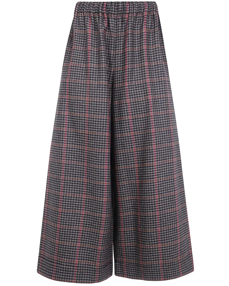 Daniela Gregis Pants Wool "Pigiama" Pockets Trousers Brown