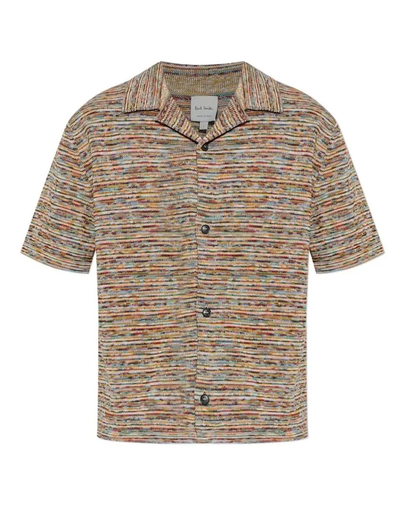 Paul Smith Mens Knitted Short Sleeves Shirt Multi