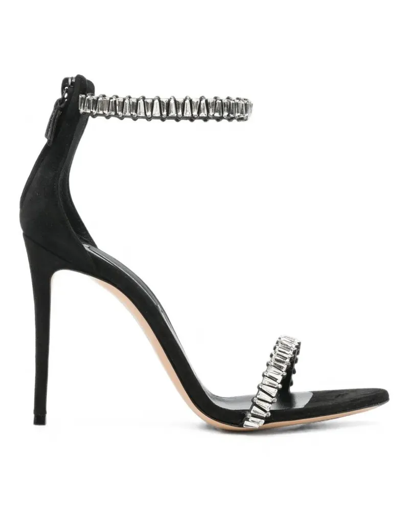Casadei Sandals "Heav" Jewelry Anklebelt T. 100 Black
