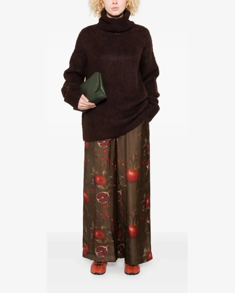 Uma Wang Moulay D172" Pansy Pants Brown