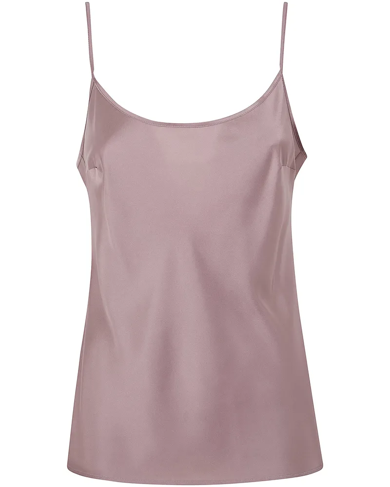 D.EXTERIOR D. EXTERIOR Fluid Satin Top Brown