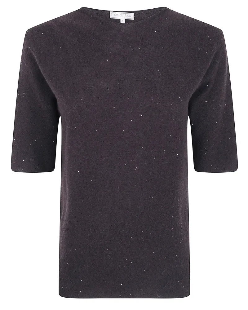 Antonelli Firenze Sweater Short Sleeve "Fiemme Brown
