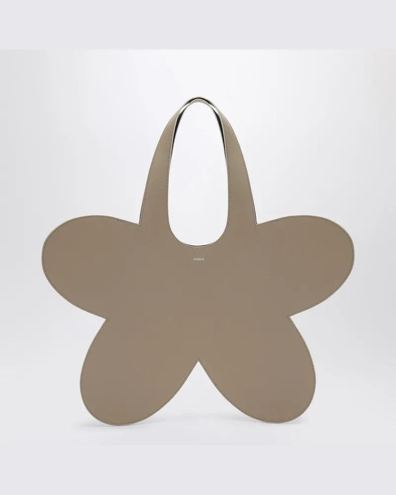 COPERNI Blumenbeige Leder Tragetasche Beige