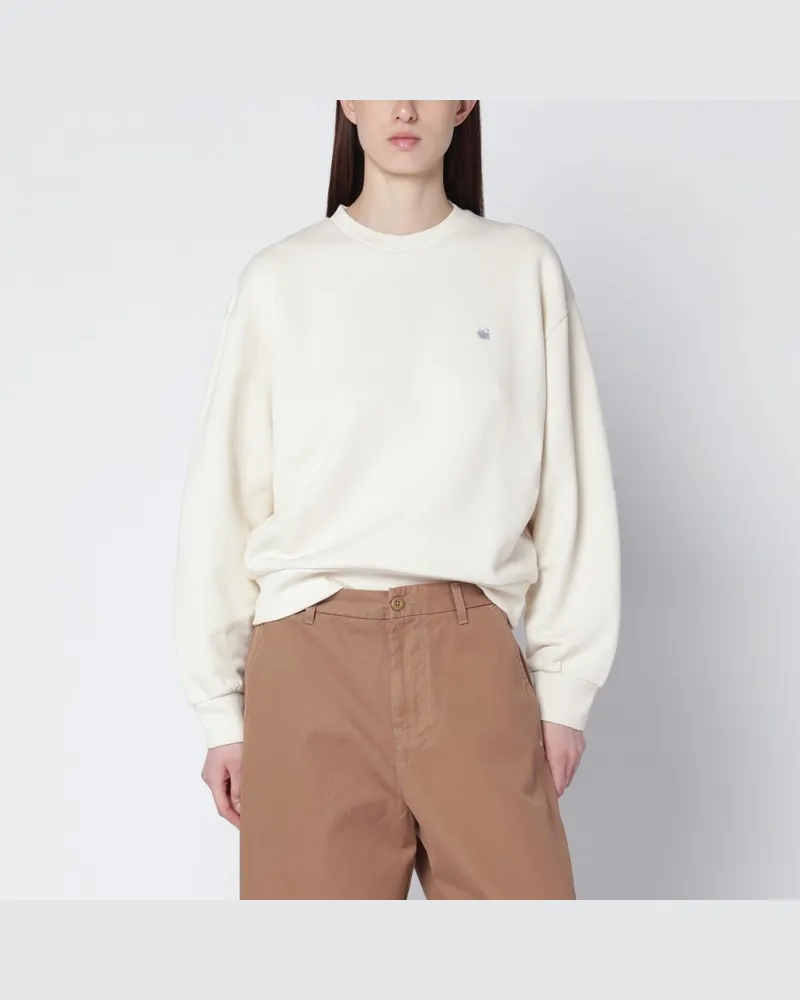Carhartt WIP Casey Sweatshirt Natural/Silver Weiß