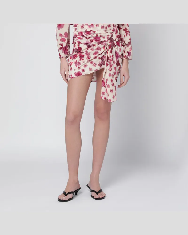 Isabel Marant Ovia-Minikleid mit multicolour Print Pink