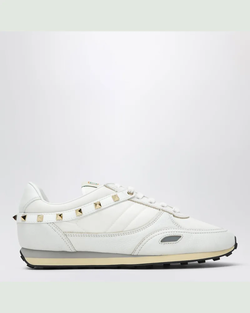 Valentino Garavani Sneaker Stud Up in Weiß aus Wildleder und Nylon White