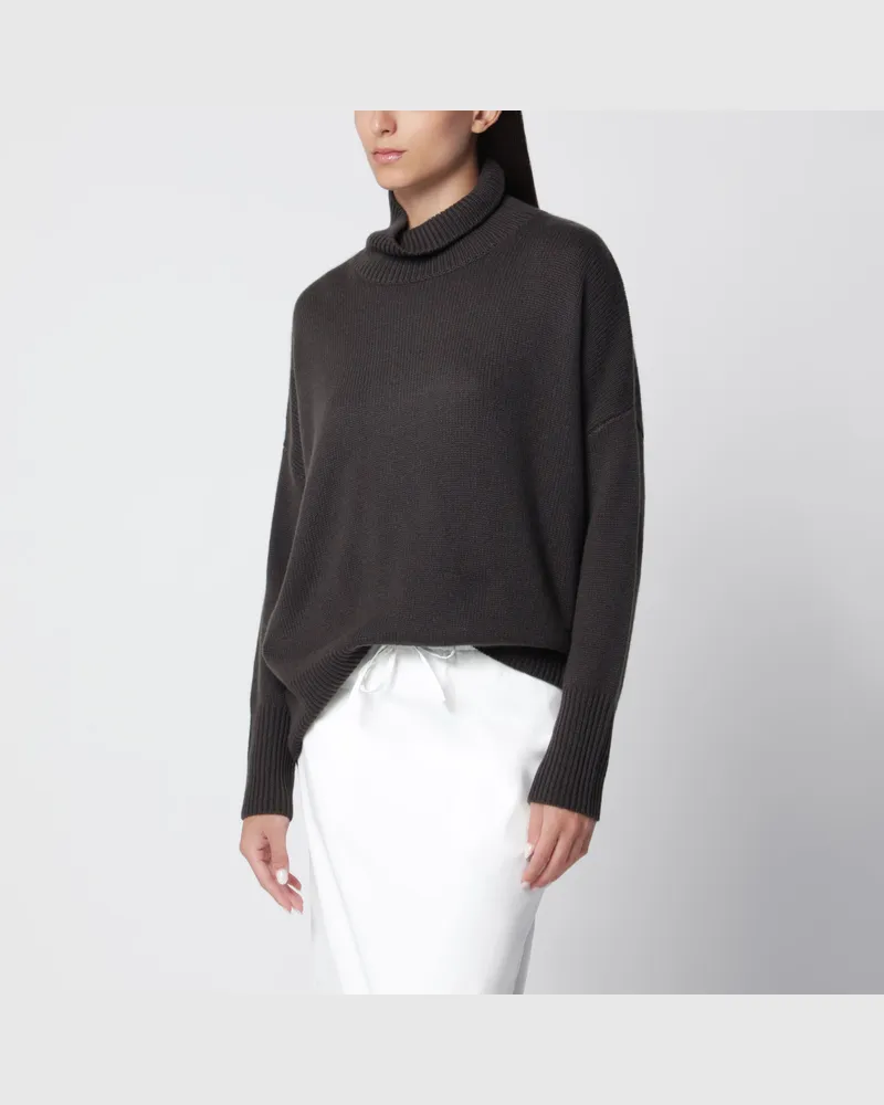 Lisa Yang Heidi Kaschmirpullover in Dunkelgrün Grey