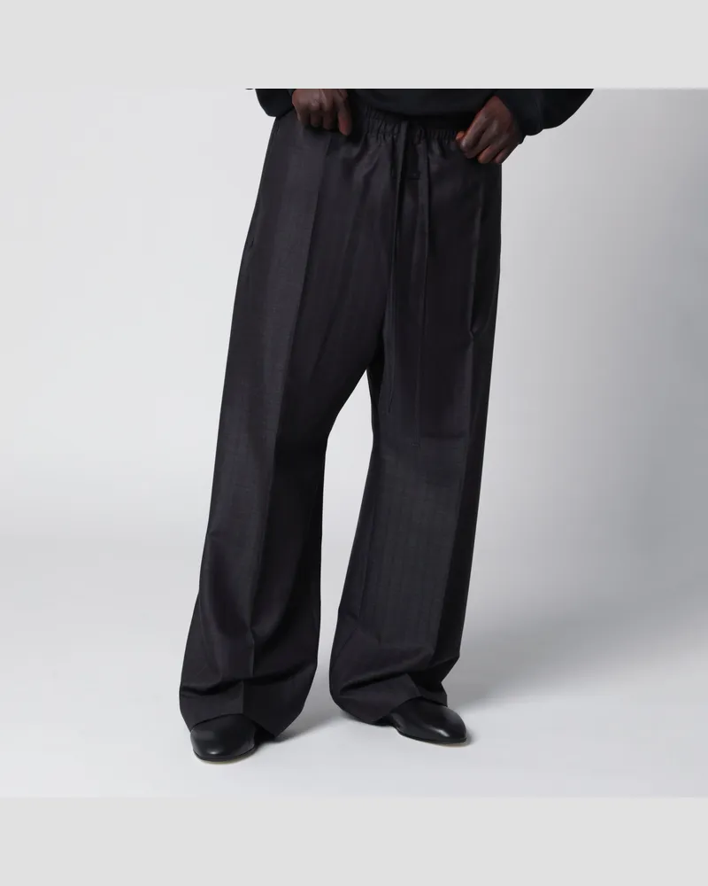 Fear of God Dunkelgraue weite Hose aus Wolle Grey