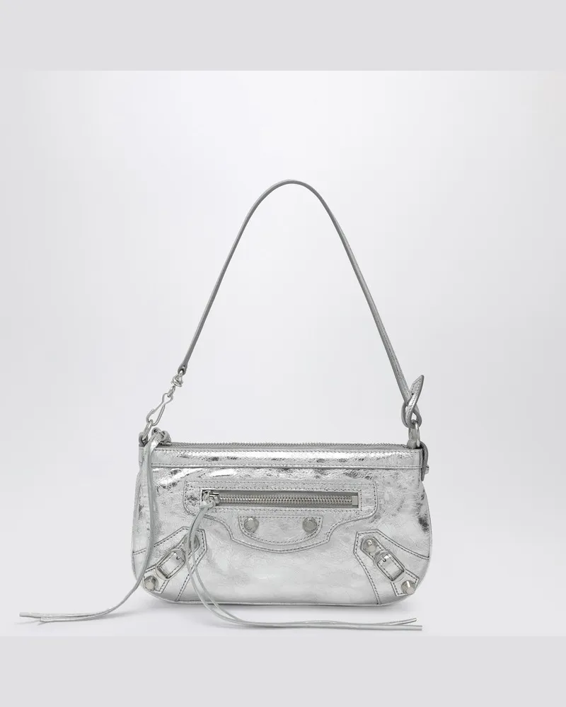 Balenciaga Silber-metallisierte Le City Schulterpouch Metallisch