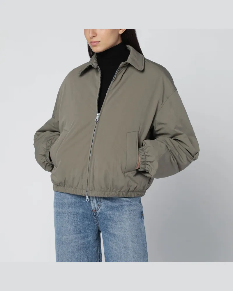 Our Legacy Salbeigrüne Bomberjacke mit Reißverschluss 
