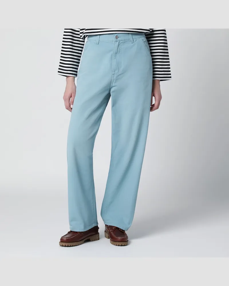 Carhartt WIP Brandon Single Knee Hose Tourmaline/Stone aus Canvas Light