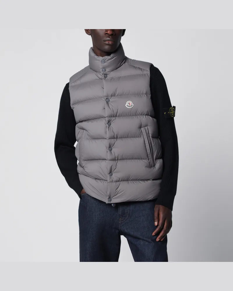 Moncler Graue Tibb Steppweste Grey