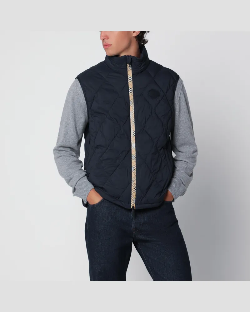 Burberry Acresford Steppweste navyblau aus Nylon Blue