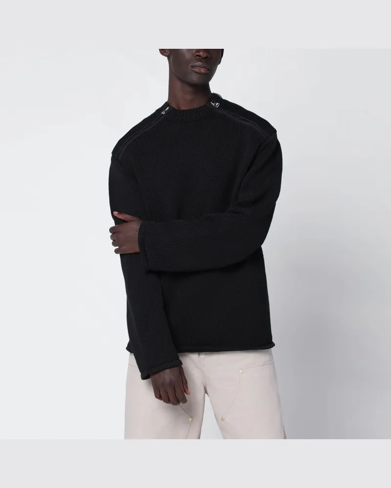 OAMC Schwarzer Baumwollpullover Schwarz