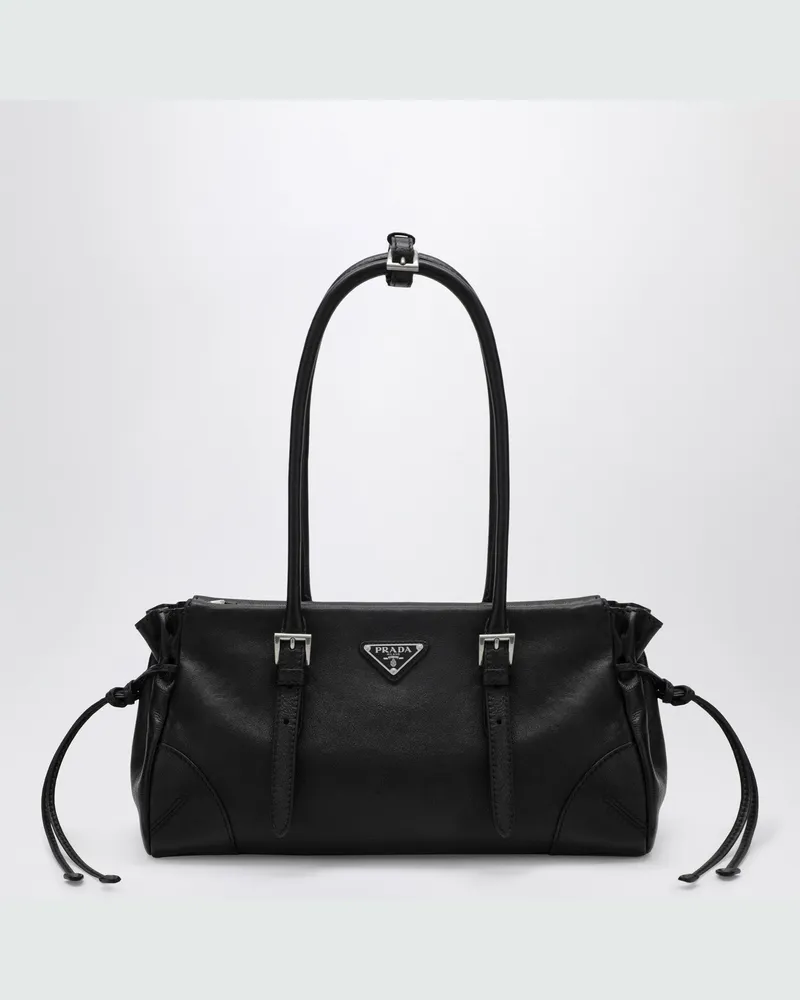 Prada Bonnie Shopping Bag mittelgroß schwarz Black