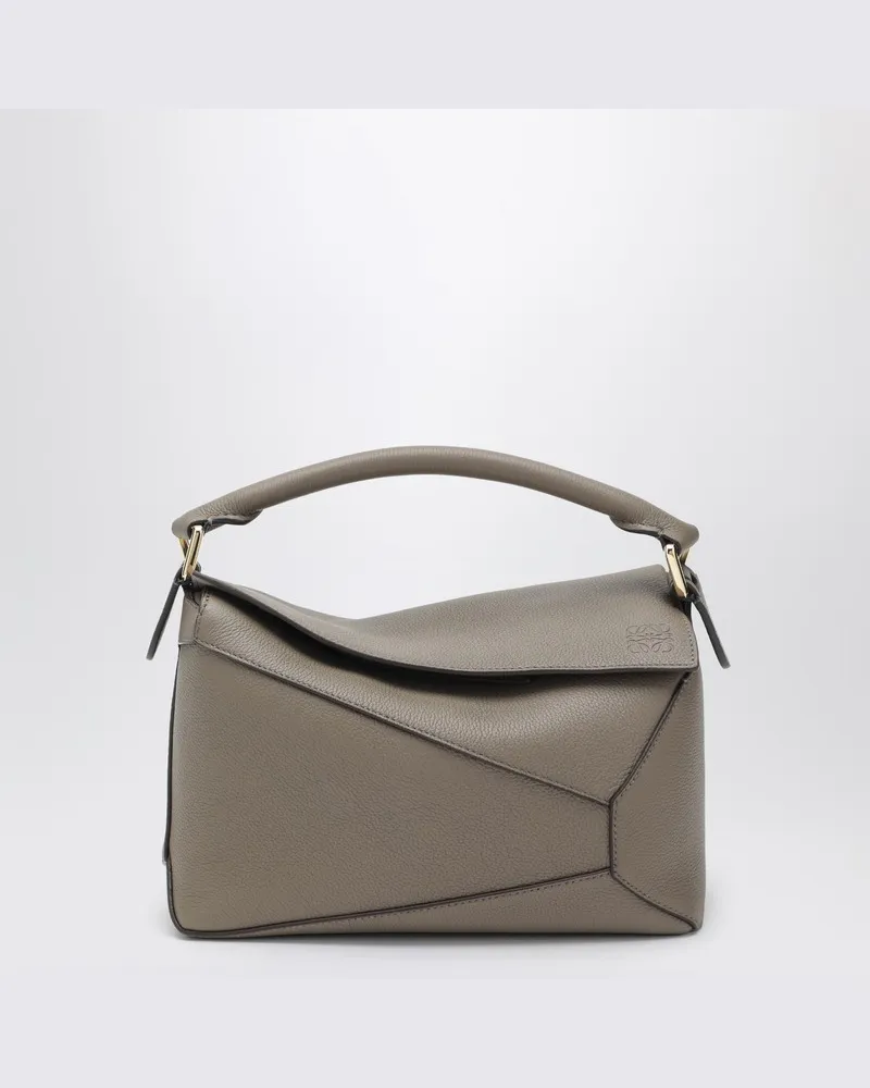 Loewe Puzzle Edge kleine Tasche in Taupe Grau
