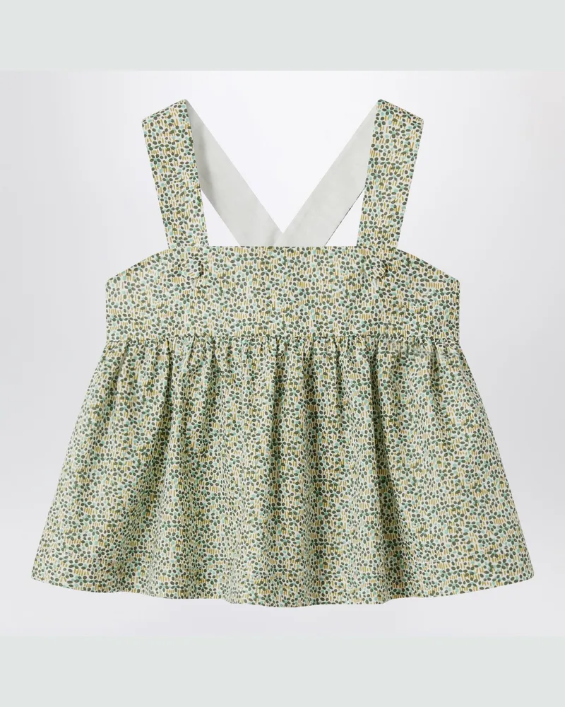 Il Gufo Waldgrünes Top aus Liberty-Stoff Green