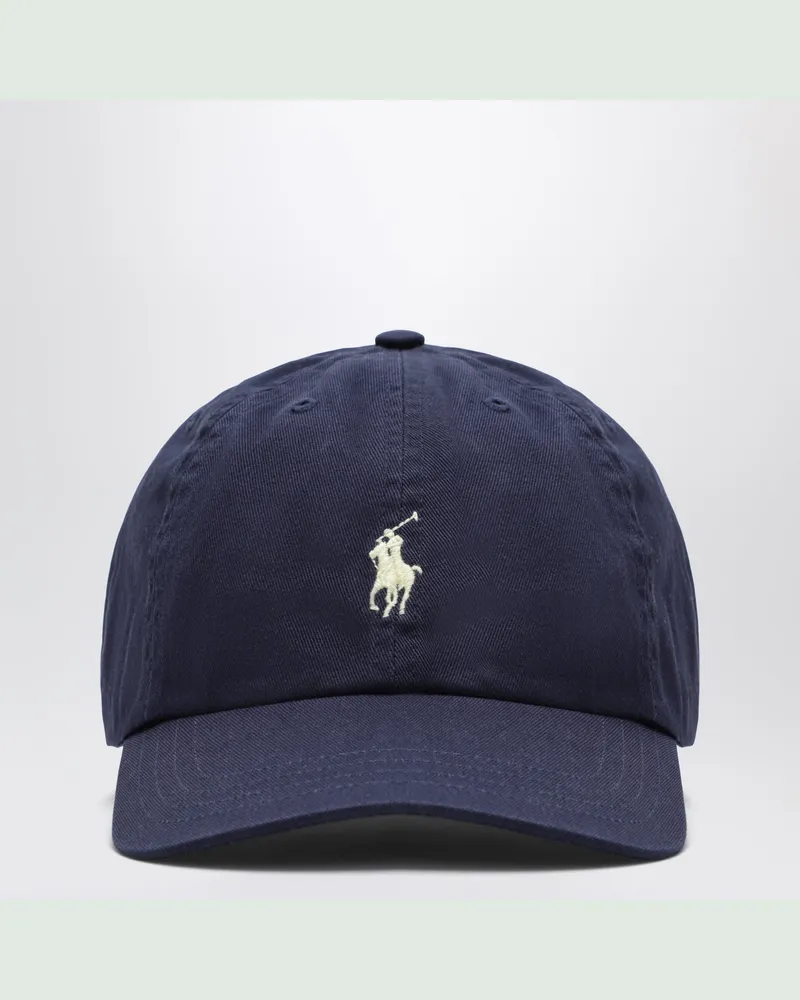 Ralph Lauren Marineblaue Baseballkappe aus Baumwolle Blue