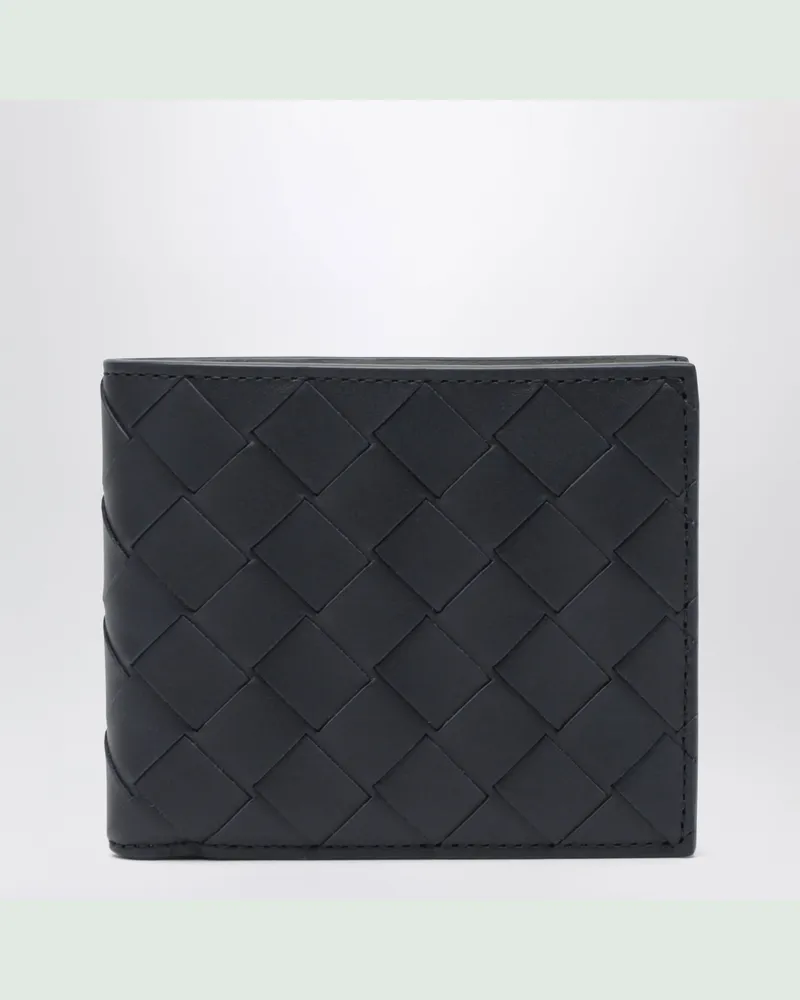 Bottega Veneta Bifold-Geldbörse Midnight/Basalt in Intrecciato Multicolor