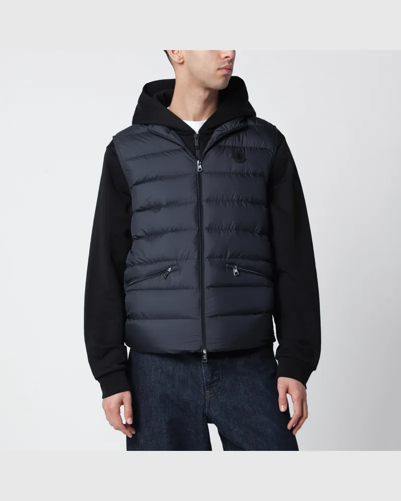 Moncler Lechtal gesteppte Weste mit Reißverschluss navyblau Blue