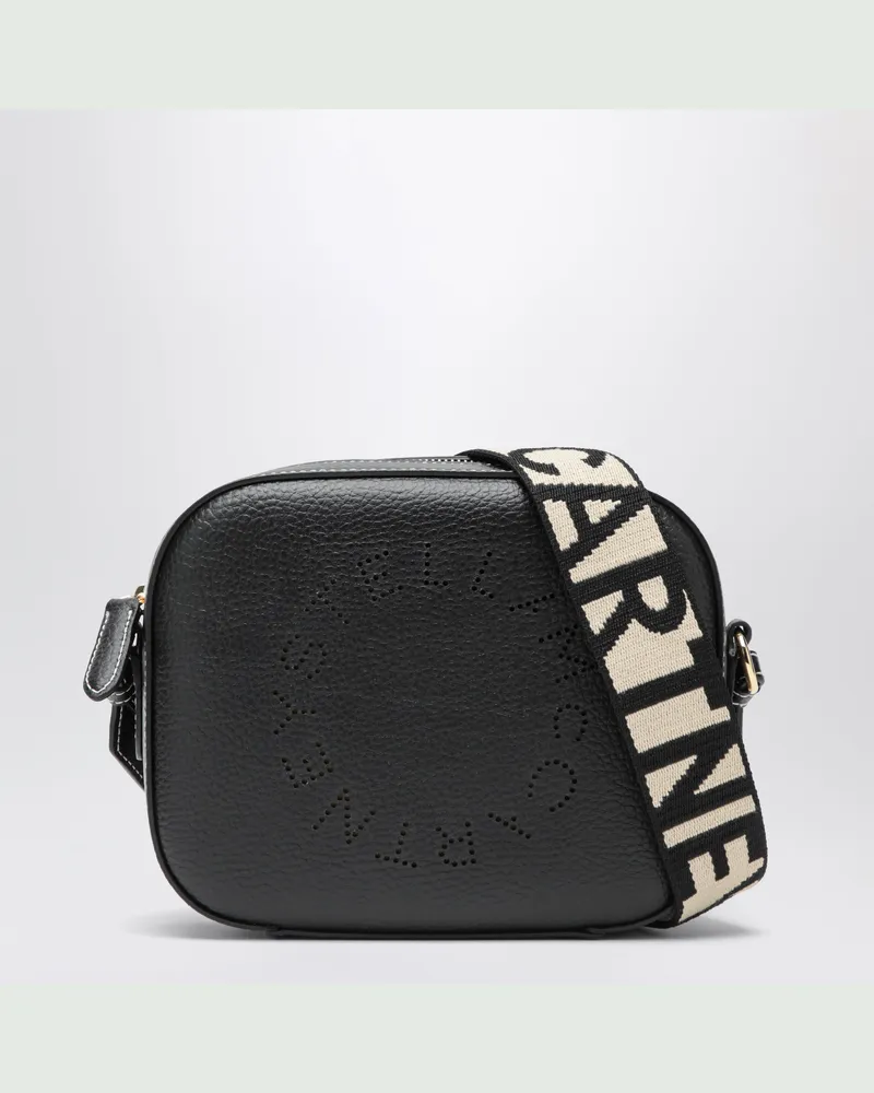 Stella McCartney Schwarze Camera Bag Mit Perforiertem Logo 