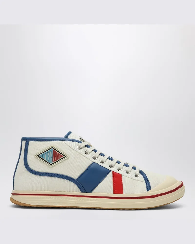 Bottega Veneta Eliot Sneaker in Weiß/Rot/Blau Weiß