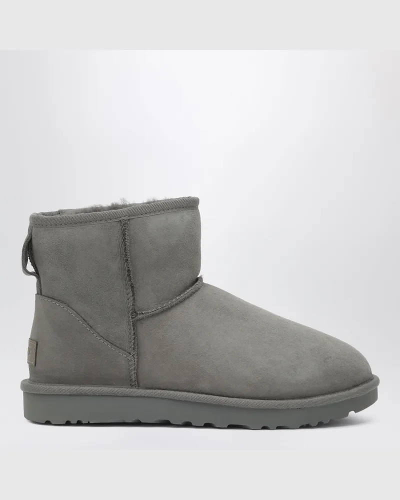 UGG Classic Mini II graue Stiefel aus Lammfell Grey