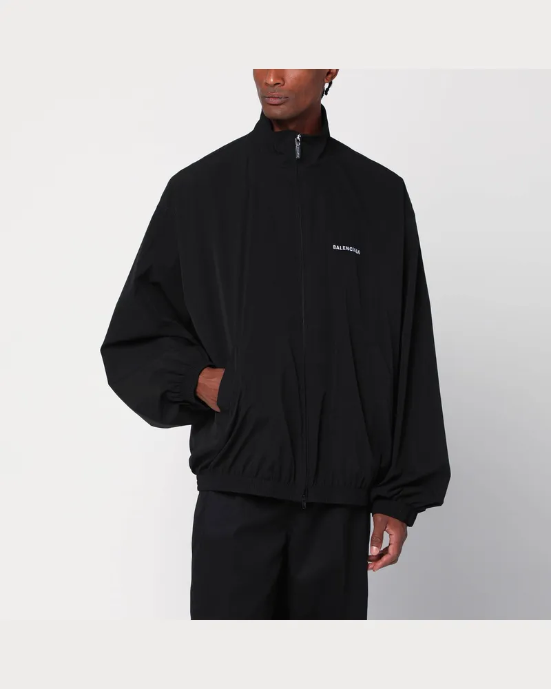 Balenciaga Back Zip-Sweatshirt schwarz 